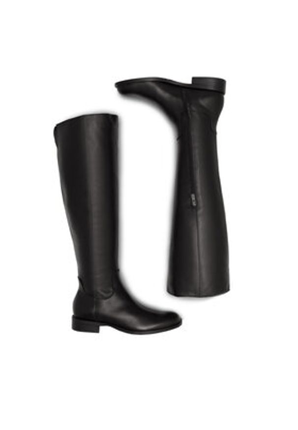 Gino Rossi Muszkieterki MIVAR-02 Czarny. Kolor: czarny. Materiał: skóra