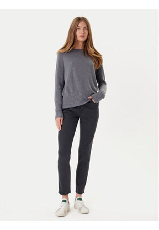 Marella Spodnie materiałowe Ovada 2523136035 Szary Regular Fit. Kolor: szary. Materiał: bawełna