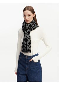 TOMMY HILFIGER - Tommy Hilfiger Szal Th Monogram Heavy Scarf AW0AW18051 Czarny. Kolor: czarny. Materiał: materiał #4