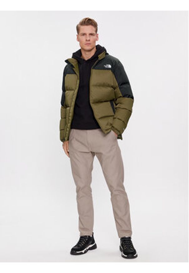 The North Face Kurtka puchowa Diablo NF0A4M9J Khaki Regular Fit. Kolor: brązowy. Materiał: syntetyk