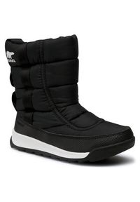 sorel - Sorel Śniegowce Youth Whitney II Puffy Mid NY3873 Czarny. Kolor: czarny. Materiał: materiał