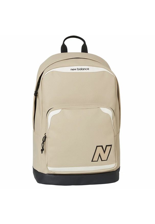 Plecak New Balance LAB23104SOT - beżowy. Kolor: beżowy. Materiał: materiał. Styl: klasyczny