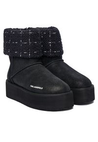 Karl Lagerfeld - KARL LAGERFELD Śniegowce Thermo KL48552 Czarny. Kolor: czarny. Materiał: materiał #6