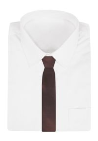 Krawat Męski - Angelo di Monti - Brązowy Kolor, Bez Wzoru. Kolor: brązowy, beżowy, wielokolorowy. Materiał: tkanina. Styl: elegancki, wizytowy