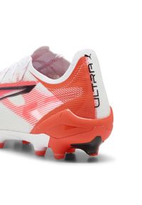 Puma - Buty piłkarskie ULTRA 5 ULTIMATE AG PUMA White Black Glowing Red. Kolor: czerwony, biały, wielokolorowy, czarny. Sport: piłka nożna