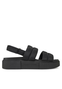 Tommy Jeans Sandały Tjw Flatform Sandal EN0EN02802 Czarny. Kolor: czarny. Materiał: materiał