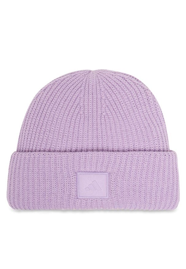 Adidas - adidas Czapka Wide Cuff JM1543 Fioletowy. Kolor: fioletowy. Materiał: poliester