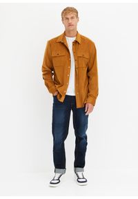 bonprix - Dżinsy ze stretchem, regular fit, tapered w wygodnym fasonie. Stan: obniżony. Kolor: niebieski #3