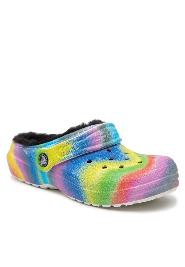 Crocs Klapki Classic Lined Spray Dye Clog K 208081 Kolorowy. Wzór: kolorowy