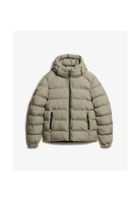 Kurtka puchowa Superdry Sports. Okazja: na co dzień. Kolor: zielony. Materiał: puch. Styl: casual, sportowy #1