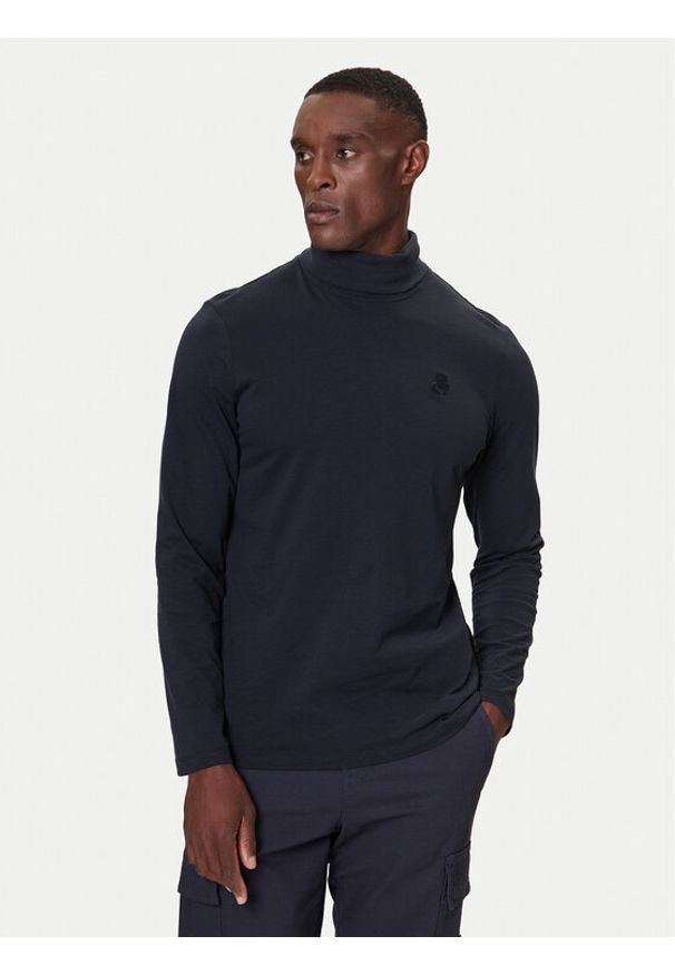 Karl Lagerfeld - KARL LAGERFELD Golf 755023 554226 Granatowy Regular Fit. Typ kołnierza: golf. Kolor: niebieski. Materiał: bawełna
