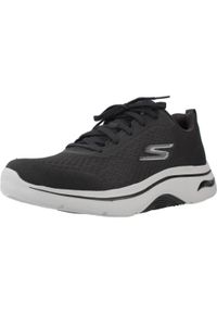 skechers - Kapcie SKECHERS GO WALK ARCH FIT 2.0 Czarny. Kolor: czarny. Materiał: tkanina