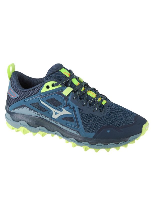 Buty do biegania męskie, Mizuno Wave Mujin 8. Kolor: zielony, wielokolorowy, żółty. Model: Mizuno Wave