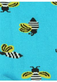 His Story - Skarpetki Bawełniane - Tematyczne - Asymetryczne w Pszczoły. Kolor: wielokolorowy. Materiał: elastan, bawełna, poliamid #5