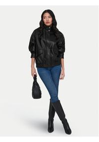only - ONLY Kurtka z imitacji skóry Julia 15373024 Czarny Loose Fit. Kolor: czarny. Materiał: skóra #6
