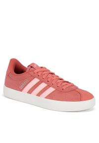 Adidas - adidas Sneakersy VL COURT 3.0 IF4477 Czerwony. Kolor: czerwony. Materiał: zamsz, skóra