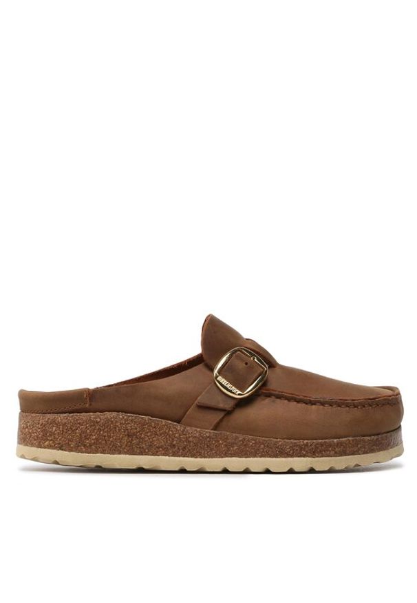 Birkenstock Klapki Buckley 1024028 Brązowy. Kolor: brązowy