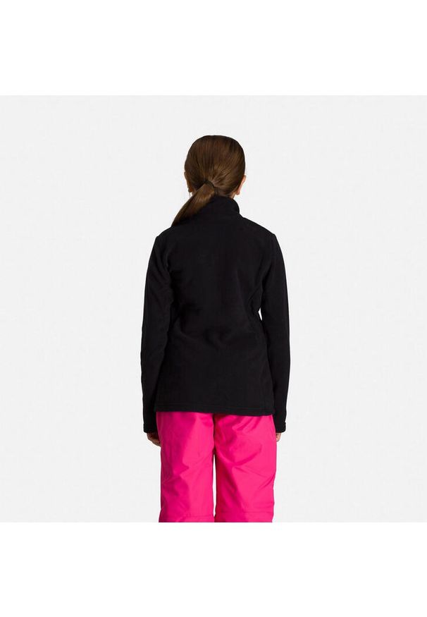 Polar narciarski dla dzieci Rossignol Girl 1/2 Zip Fleece czarny. Kolor: czarny. Materiał: polar. Sport: narciarstwo