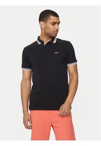 BOSS - Boss Polo Paddy 50469055 Czarny Regular Fit. Typ kołnierza: polo. Kolor: czarny. Materiał: bawełna