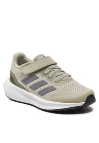 Adidas - adidas Sneakersy RunFalcon 3.0 Elastic Lace Top Strap IF8590 Beżowy. Kolor: beżowy. Materiał: materiał, mesh. Sport: bieganie #5