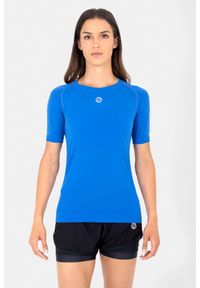 NESSI SPORTSWEAR - Koszulka z krótkim rękawem sportowa damska Nessi Sportswear Ultra. Kolor: niebieski. Długość rękawa: krótki rękaw. Długość: krótkie. Sport: bieganie