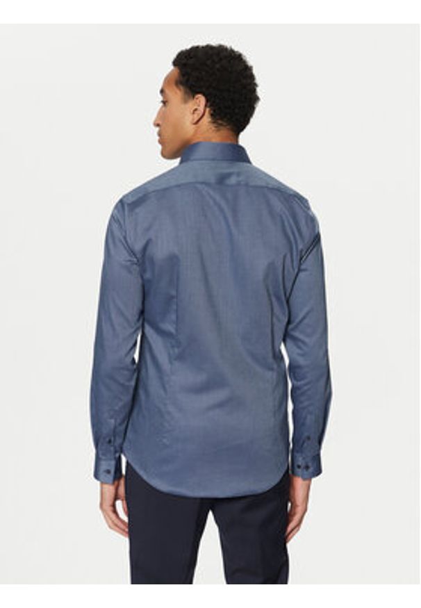 Calvin Klein Koszula K10K113864 Niebieski Slim Fit. Kolor: niebieski. Materiał: bawełna