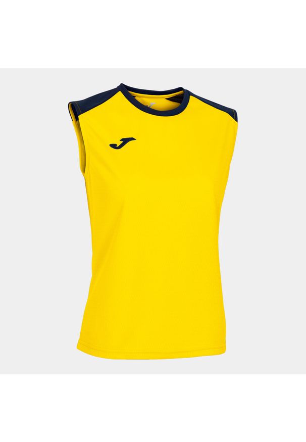 Koszulka do koszykówki damska Joma Eco Championship bez rękawów. Kolor: żółty, niebieski, wielokolorowy. Długość rękawa: bez rękawów
