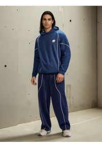 Sinsay - Spodnie wide leg z kontrastową lamówką - szary. Kolor: szary #1