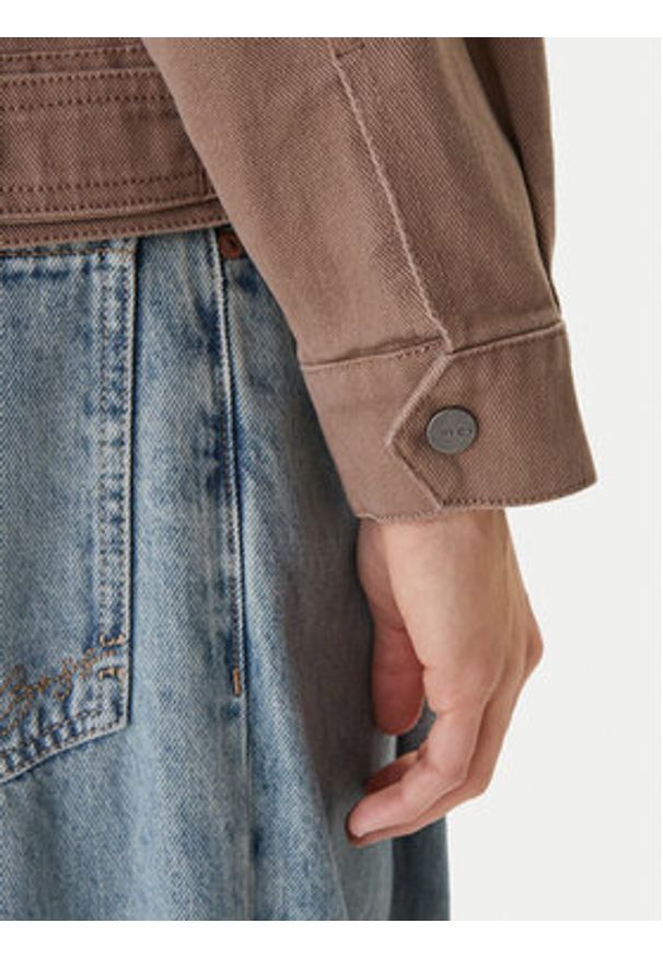 RVCA Kurtka jeansowa Dayshift II 23B153503 Beżowy Regular Fit. Kolor: beżowy. Materiał: bawełna
