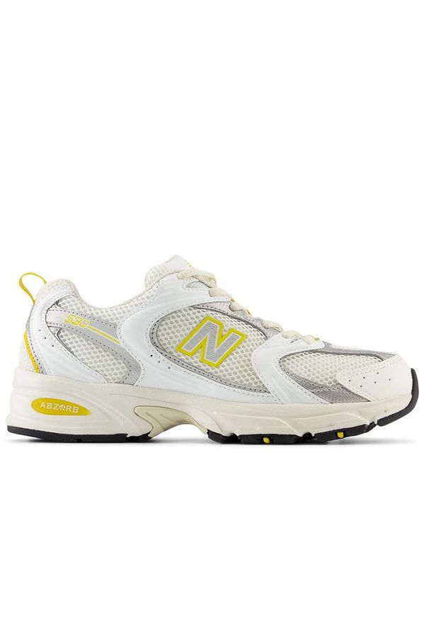 Buty New Balance MR530SY - beżowe. Kolor: beżowy. Materiał: skóra, syntetyk, zamsz, materiał. Szerokość cholewki: normalna. Sezon: lato