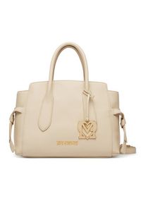 Love Moschino - LOVE MOSCHINO Torebka JC4055PP1PLL0110 Kremowy. Kolor: kremowy. Materiał: skórzane #4