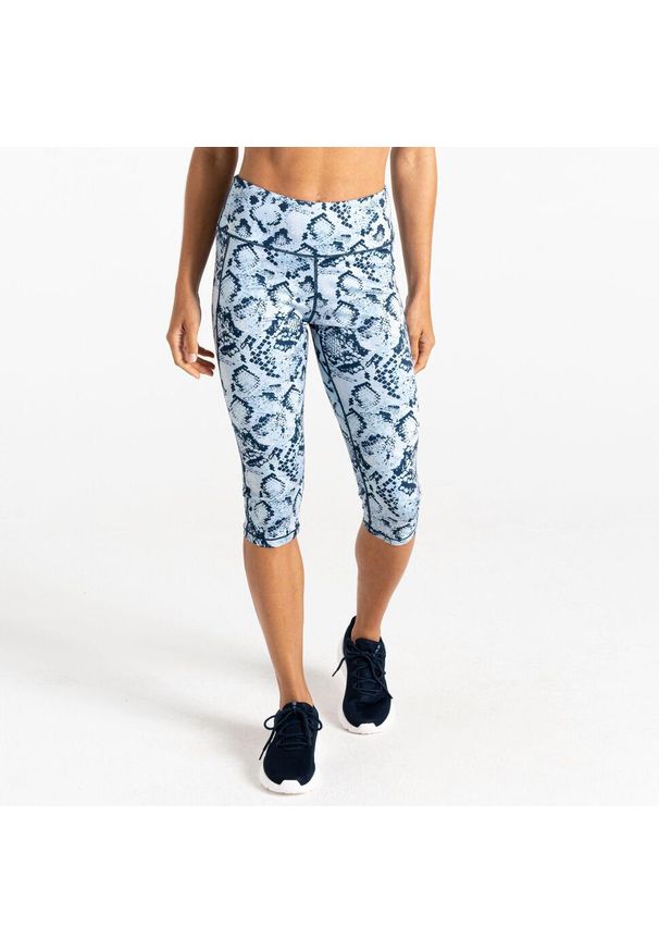 DARE 2B - Legginsy turystyczne damskie Influential 3/4. Kolor: czerwony. Materiał: poliester, materiał. Sport: fitness