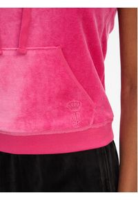 Juicy Couture Top Heritage JCGCT125023 Różowy Slim Fit. Kolor: różowy. Materiał: bawełna #3