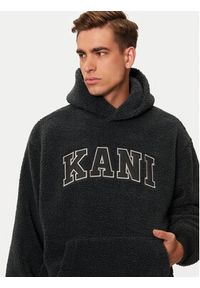 Karl Kani Bluza Serif Teddy 60210117 Szary Regular Fit. Kolor: szary. Materiał: syntetyk