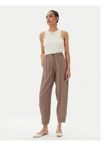 ACCESS FASHION Spodnie materiałowe 53-5112-405 Beżowy Regular Fit. Kolor: beżowy. Materiał: syntetyk #4