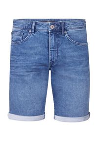Petrol Industries Szorty jeansowe M-ROS-SHO001 Niebieski Slim Fit. Kolor: niebieski. Materiał: bawełna #8