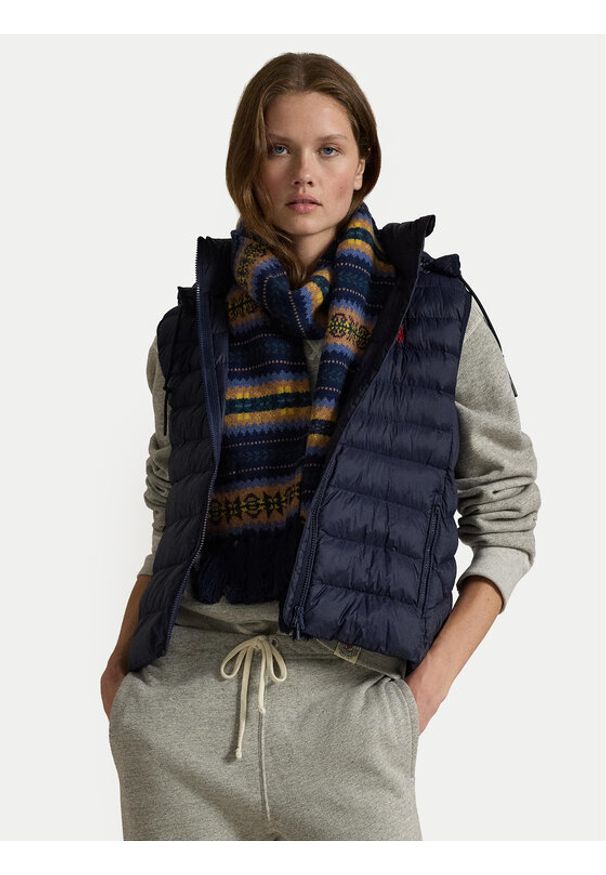 Polo Ralph Lauren Bezrękawnik 211958935003 Granatowy Regular Fit. Typ kołnierza: polo. Kolor: niebieski. Materiał: syntetyk. Długość rękawa: bez rękawów