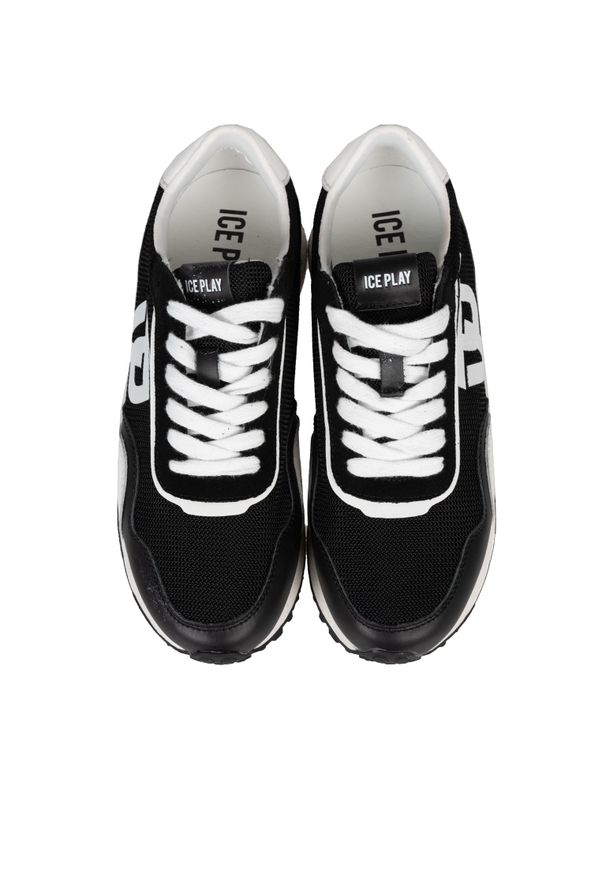 Ice Play Sneakersy | KORSER001M3TL1 | Mężczyzna | Czarny. Okazja: na co dzień, na spacer. Nosek buta: okrągły. Kolor: czarny. Materiał: skóra ekologiczna. Sport: turystyka piesza