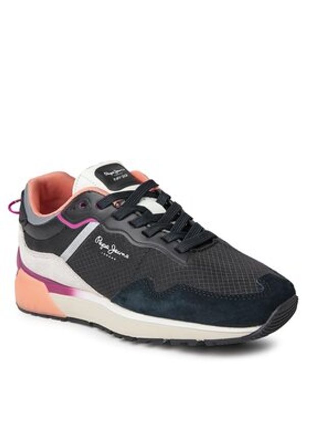 Pepe Jeans Sneakersy PLS31547 Czarny. Kolor: czarny. Materiał: skóra