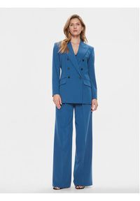 Hugo Marynarka Amalisa 50501428 Niebieski Relaxed Fit. Kolor: niebieski. Materiał: wiskoza #4