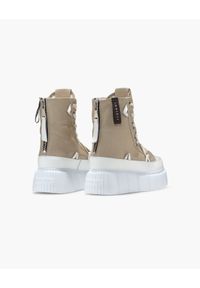 Inuikii - INUIKII MATILDA CANVAS HIGH Sneakersy damskie. Okazja: na co dzień, na spacer. Wysokość cholewki: przed kolano. Kolor: szary. Materiał: guma, materiał. Szerokość cholewki: normalna. Sezon: lato. Sport: turystyka piesza #6