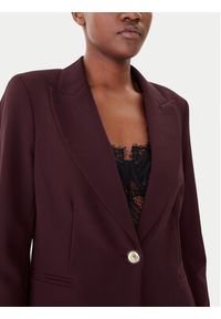 Maryley Marynarka 25IB187/M06/43BU Bordowy Regular Fit. Kolor: czerwony. Materiał: syntetyk #4