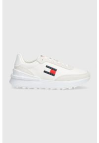 Tommy Jeans sneakersy TJM TECHNICAL RUNNER kolor biały EM0EM01265. Kolor: biały