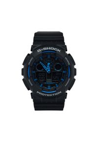 G-Shock Zegarek GA-100-1A2ER Czarny. Kolor: czarny. Materiał: syntetyk #1