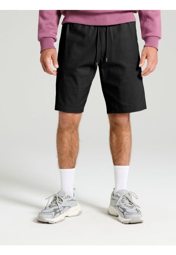 Sinsay - Szorty jogger - czarny. Kolor: czarny