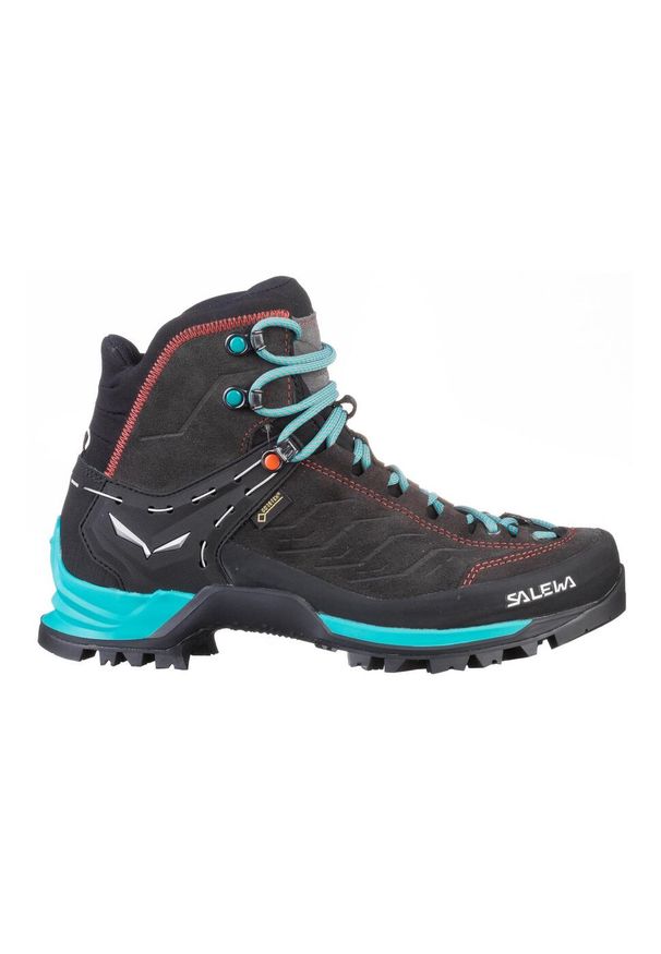 Buty Trekkingowe Damskie Salewa Mtn Trainer Mid Gtx. Wysokość cholewki: za kostkę. Zapięcie: sznurówki. Kolor: zielony, wielokolorowy. Materiał: materiał, guma, syntetyk