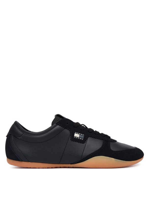 Tommy Jeans Sneakersy Tj Ballet Sneaker EN0EN03059 Czarny. Kolor: czarny. Materiał: skóra