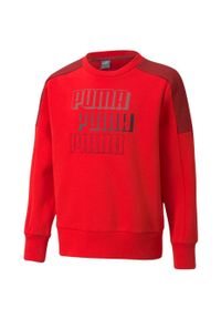 Bluza dla dzieci Puma Alpha Crew FL czerwona. Kolor: czerwony #1