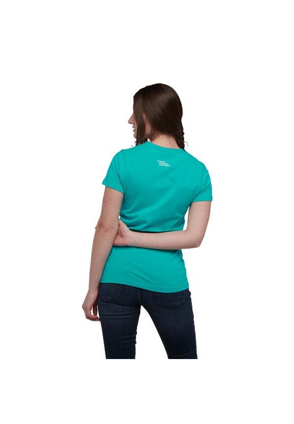 Koszulka damska Black Diamond Mountain Logo Tee T-shirt. Kolor: zielony