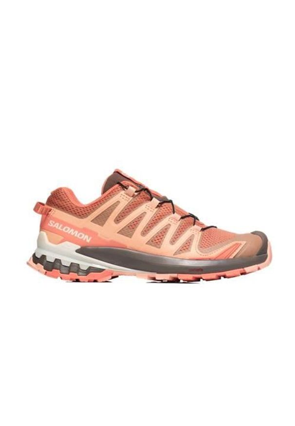 salomon - Buty trekkingowe damskie Salomon L47468200. Zapięcie: sznurówki. Kolor: wielokolorowy, szary. Materiał: syntetyk, tkanina, materiał. Szerokość cholewki: normalna